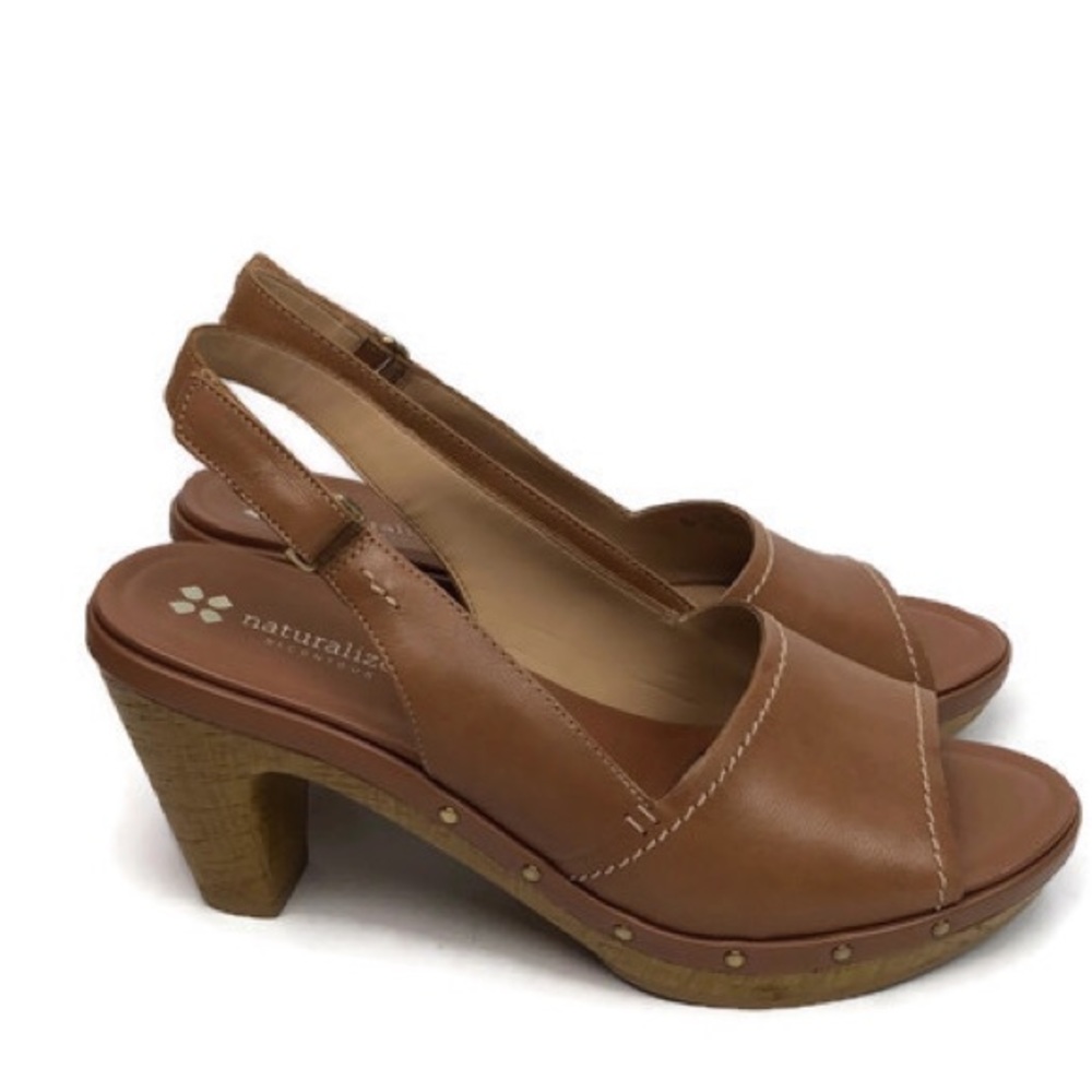 Naturalizer Platform Heel Honey Tan Size 9.5